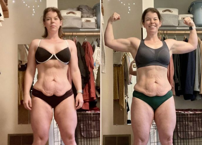 Carla S., before / after 10 weeks